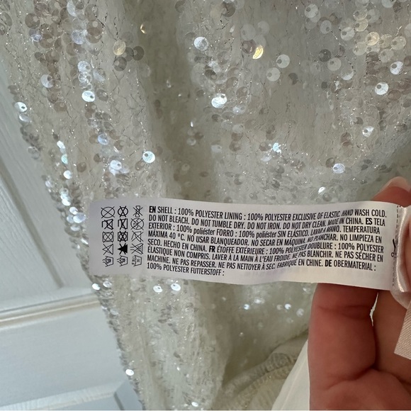 Endless Rose White Sequin Midi Dress, Size M - Picture 6 of 8